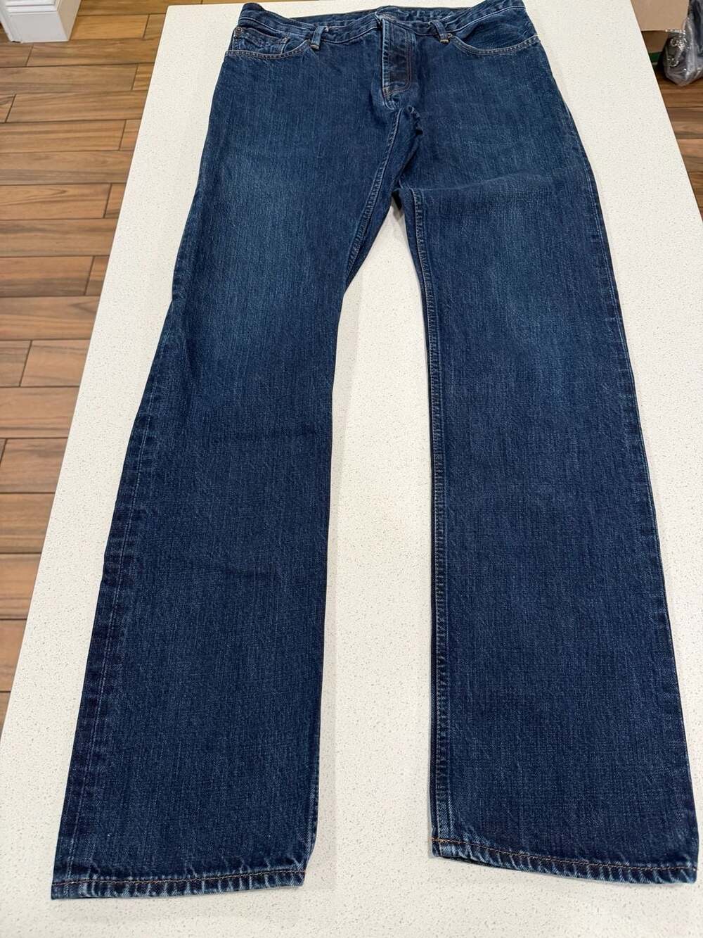 Burberry Brit Steadman Mens Jeans 30x32 Blue Denim Straight Leg Button Fly